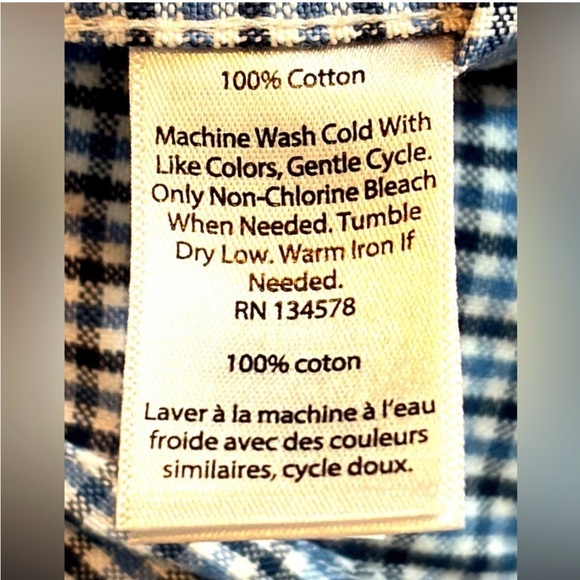 Vineyard Vines 100% Cotton Checkered Whale Shirt
Boy's Size 16 - Picture 5 of 6